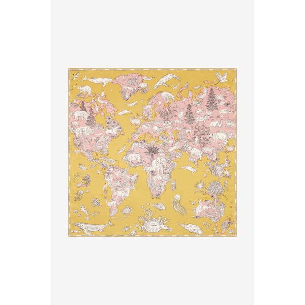 Inoui Editions šilko skara ATLAS YELLOW